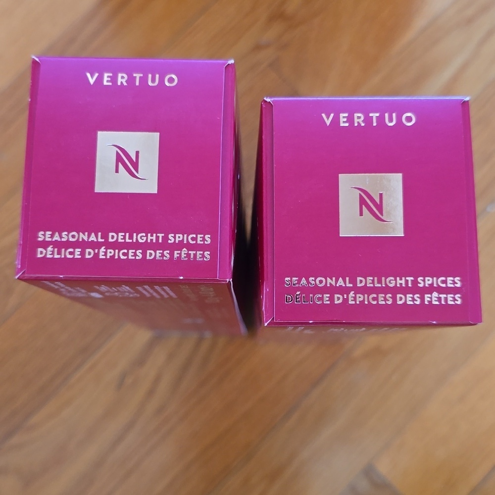 NEW Nespresso Seasonal Delight Spices Coffee Capsules for Vertuo Set of 2 Boxes